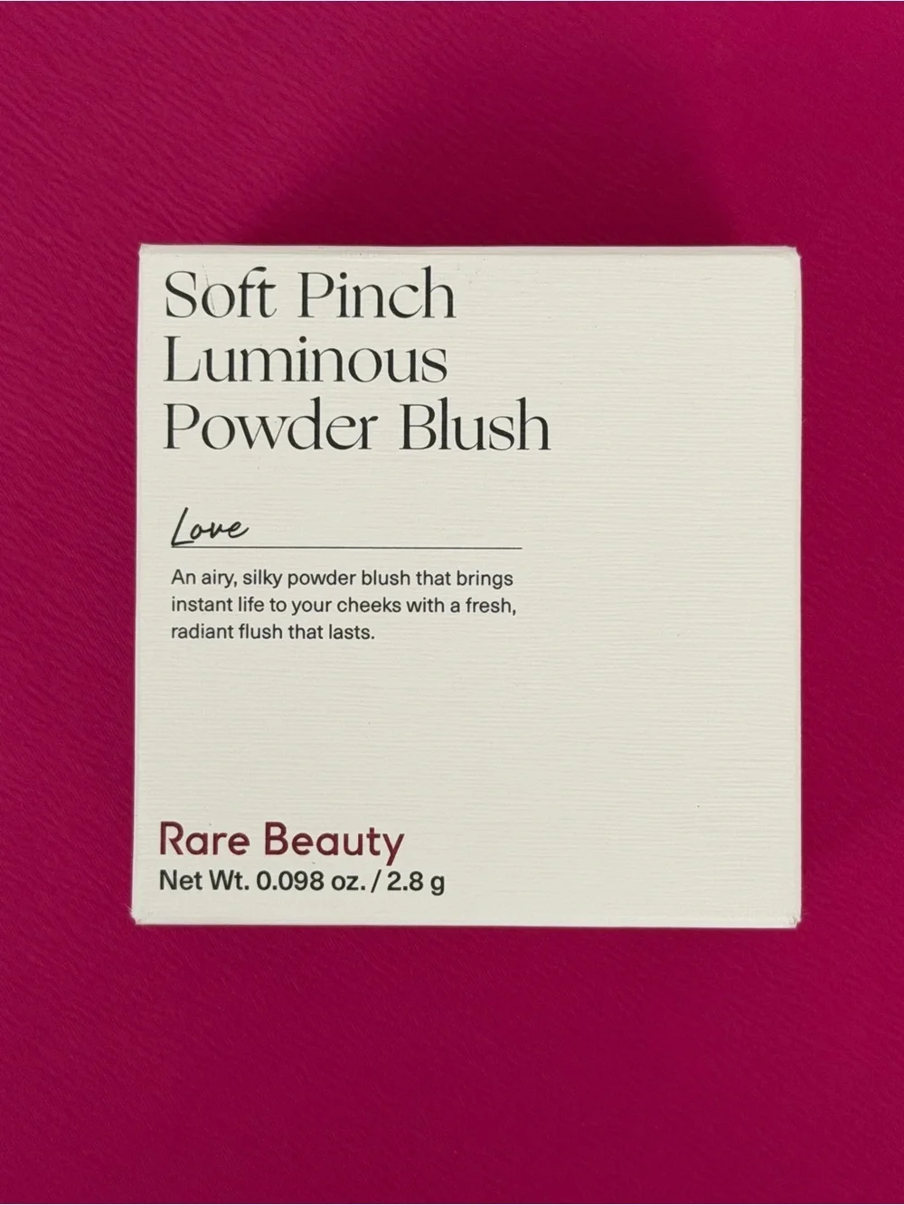 Rare Beauty Soft Pinch Luminous Powder Blush *Love* Full Size NIB